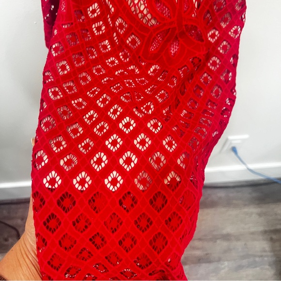 Bardot Saffron Red Mini Dress Size Small US 6 EUR 38 - Picture 14 of 15